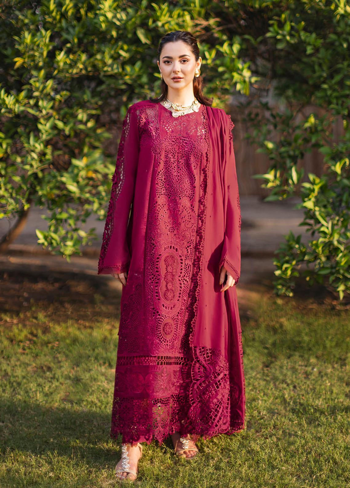 Manara Embroidered Dhanak Suits Unstitched 3 Piece - HS - 0103