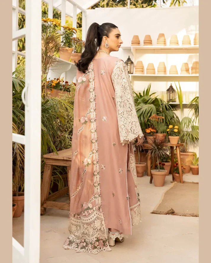 Embroidered Dhanak Unstitched 3PC Set - HS - 095