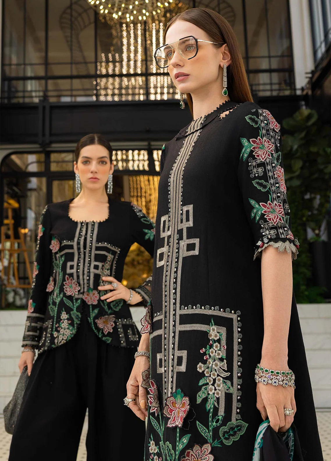 Maria B Unstitched Embroidered Dhanak 3 Piece Suit - HS - 0115