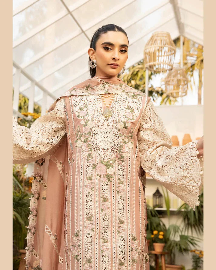 Embroidered Dhanak Unstitched 3PC Set - HS - 095