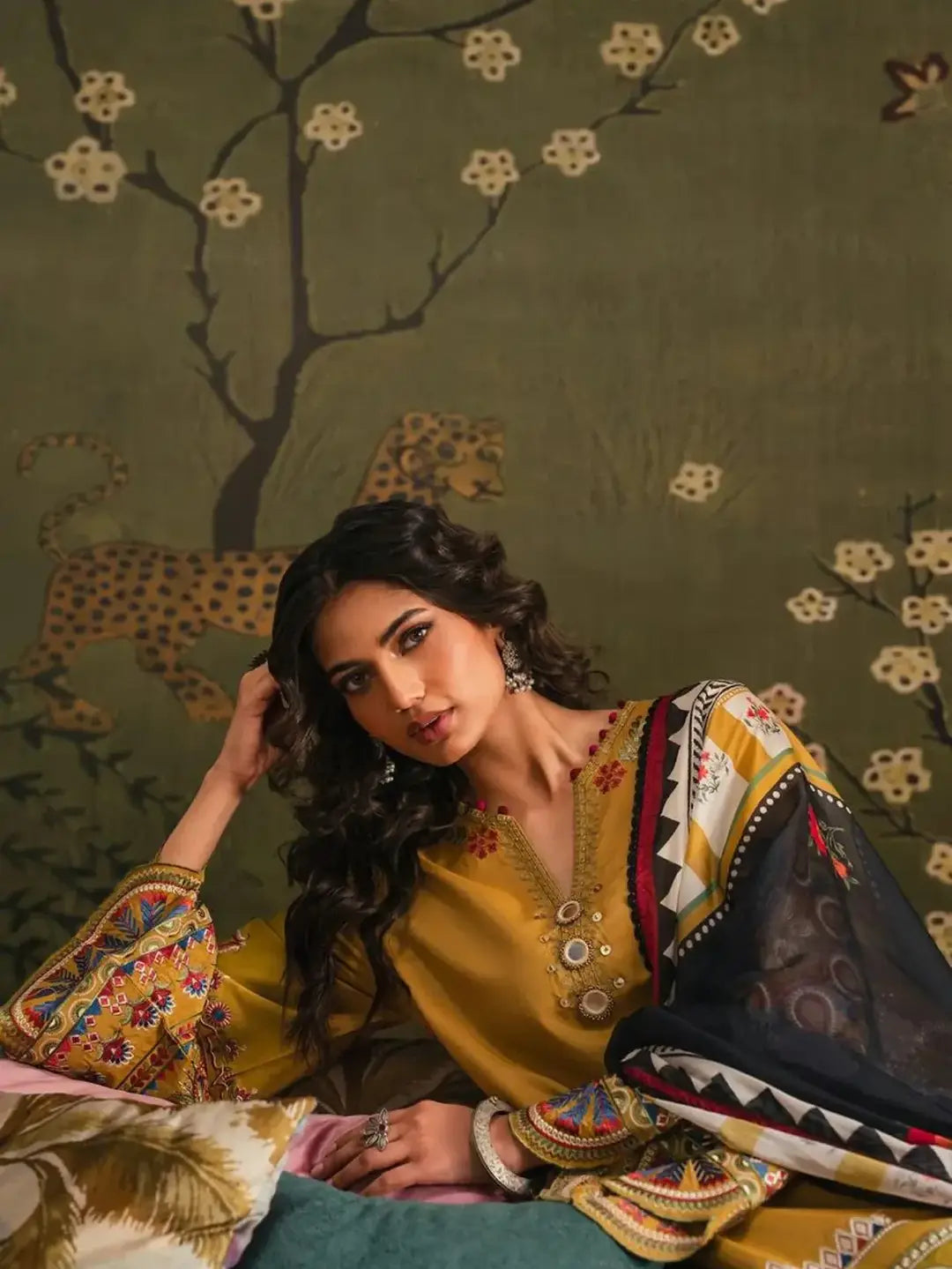 Shrenz Mustard Winter Collection Dhanak - HS - 0114