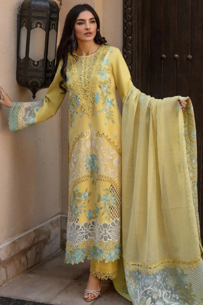 AMANI – 3 Piece Embroidered Lawn – HS – 052