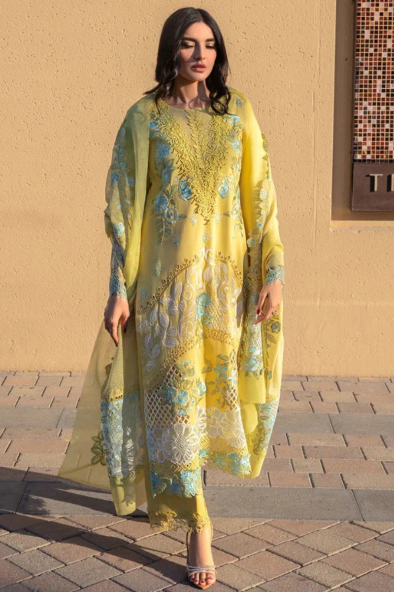 AMANI – 3 Piece Embroidered Lawn – HS – 052