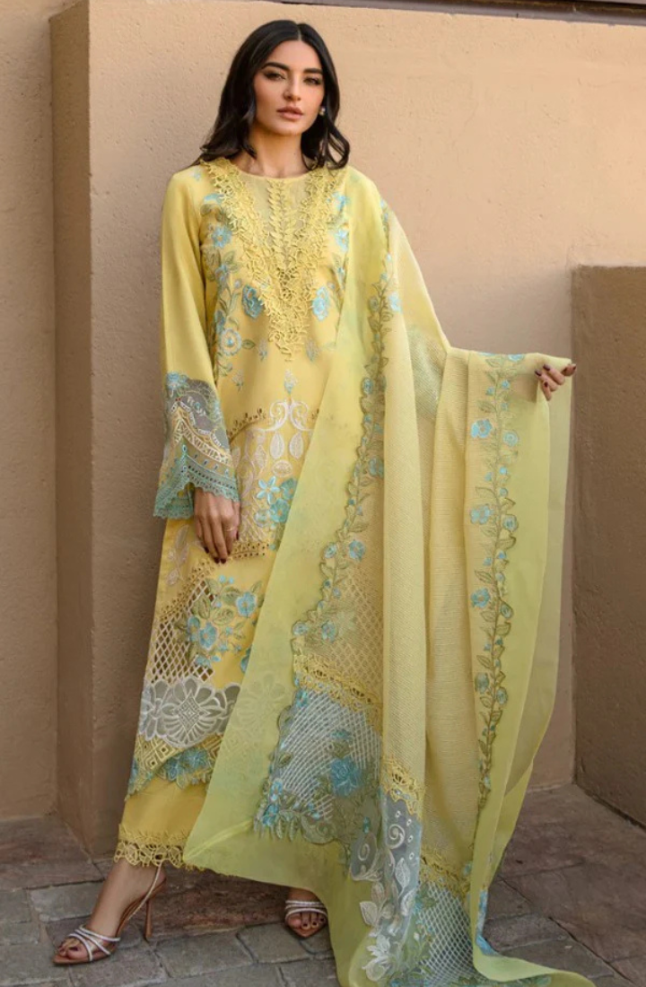 AMANI – 3 Piece Embroidered Lawn – HS – 052