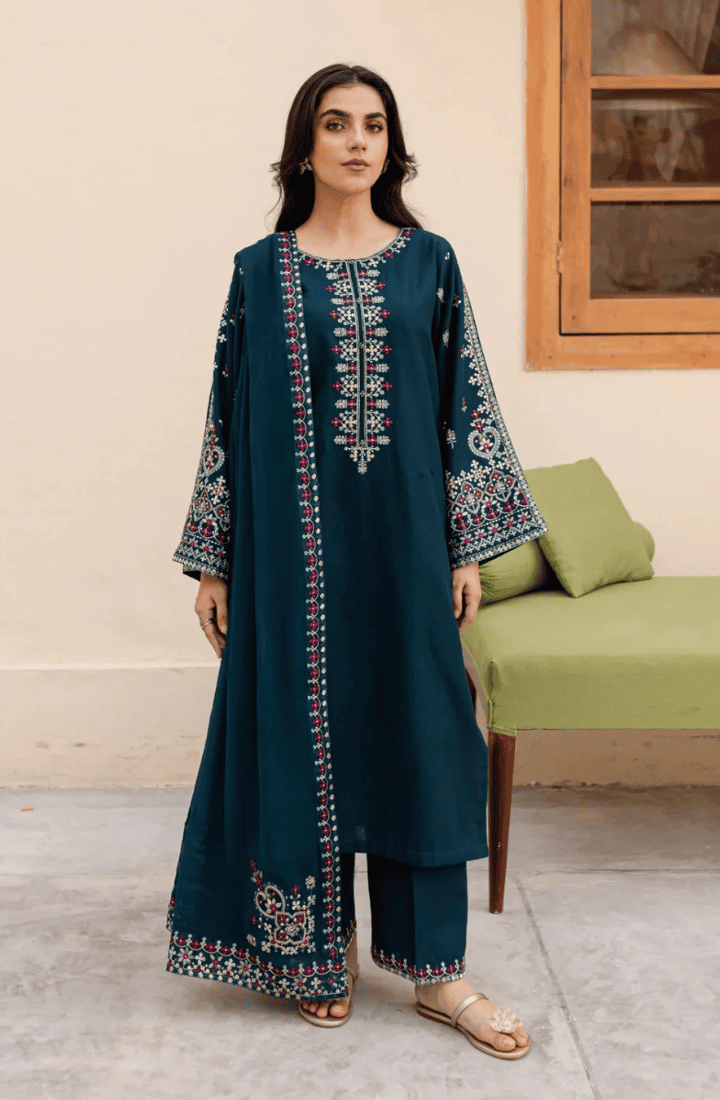 BATIK - 3PC Lawn Embroidered Suit - HS-011098