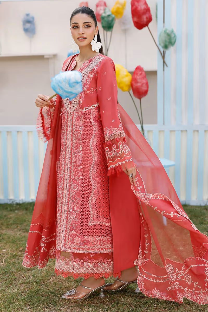 BIN ILYAS Carnival 3PC Luxury Lawn Suit - HS - 090