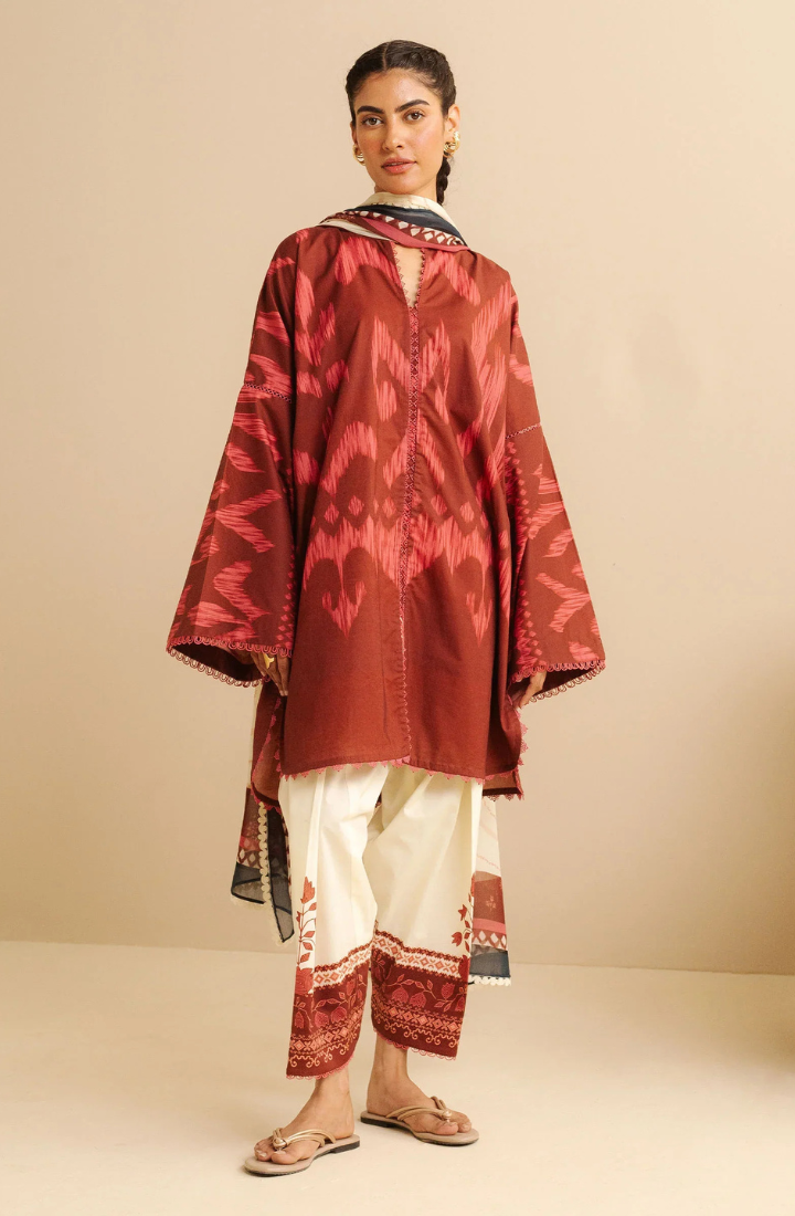 COCO BY Zarasha Jahan - 3PC Lawn Digital Printed Suit - HS-046