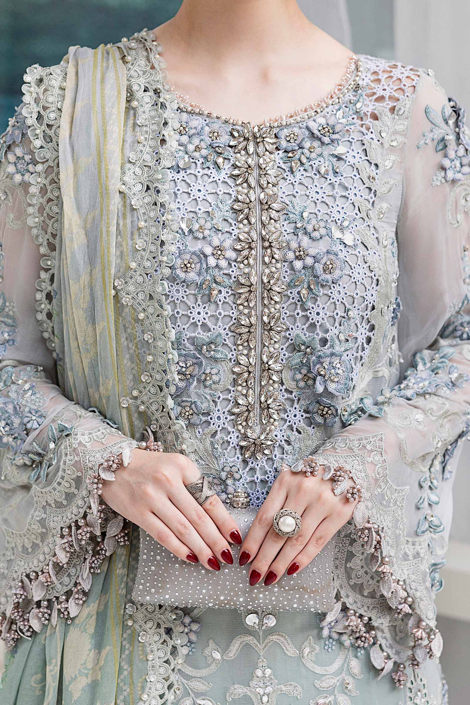 Maria B | Embroidered Shirt Embroidered Viscose - HS - 0126