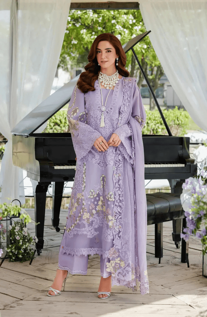 ELAF - 3PC Luxury Lawn Embroidered Suit - HS-017002