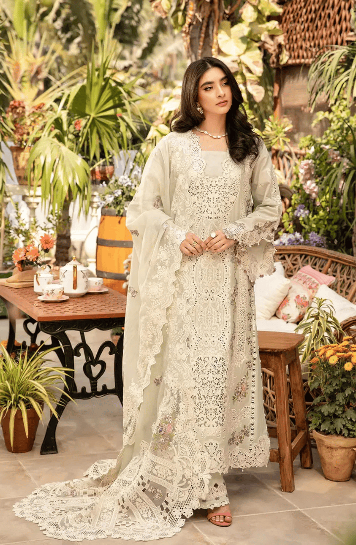 ELAF - 3PC Luxury Lawn Embroidered Suit - HS-017003