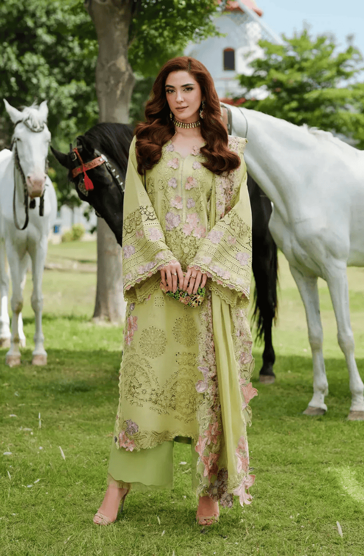 ELAF - 3PC Luxury Lawn Embroidered Suit - USME-017006