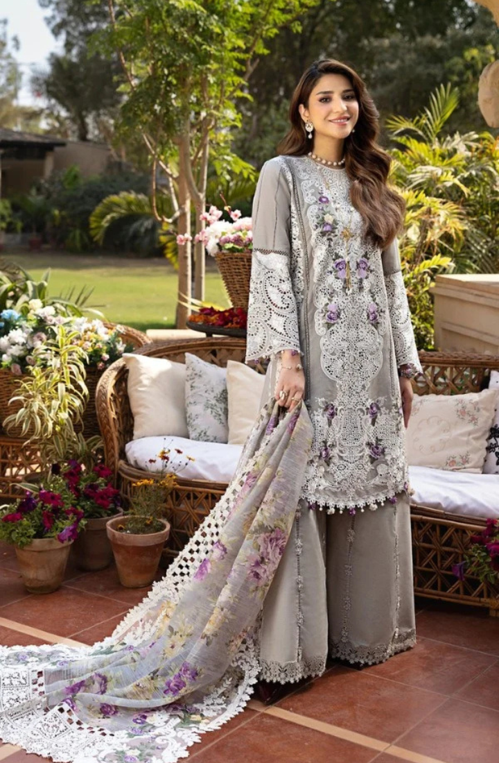 ELM – 3 Piece Embroidered Lawn – HS – 069