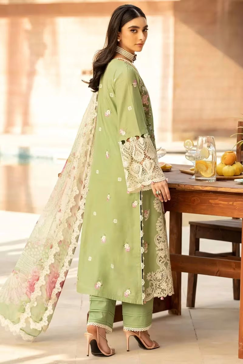 Elaf FIZZAH Luxury Lawn Embroidered 3 Piece Dress - HS - 089