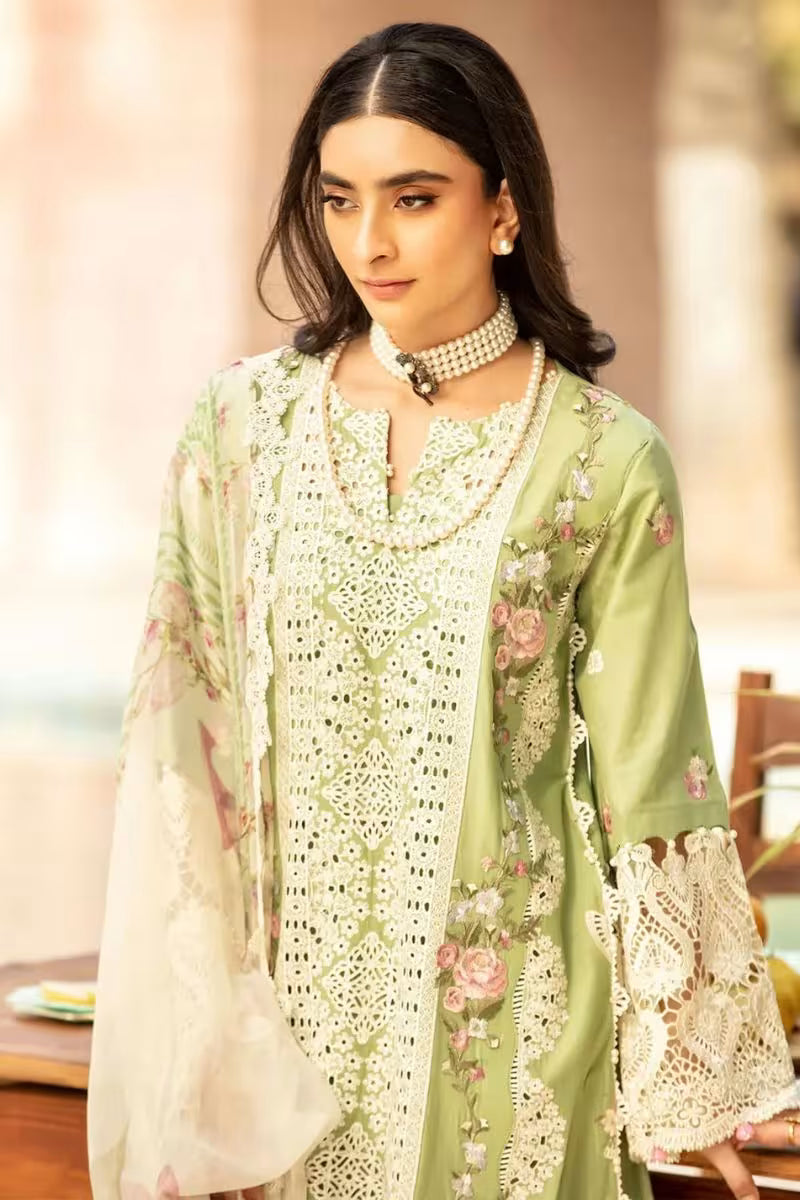 Elaf FIZZAH Luxury Lawn Embroidered 3 Piece Dress - HS - 089