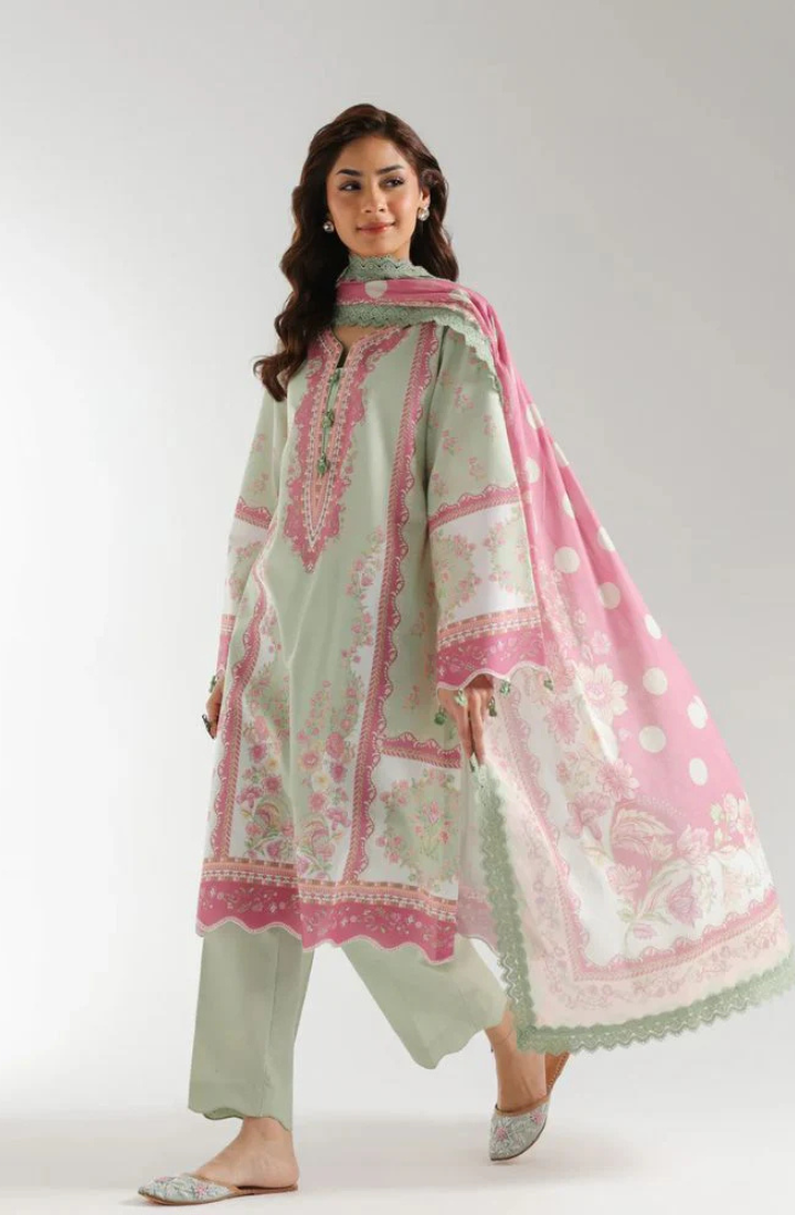 Ethnic - 3PC Lawn Digital Printed Suit - USME-012080