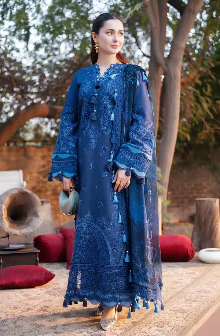 Jade Lawn Luxury Embroidered 3 Piece Dress - HS - 085