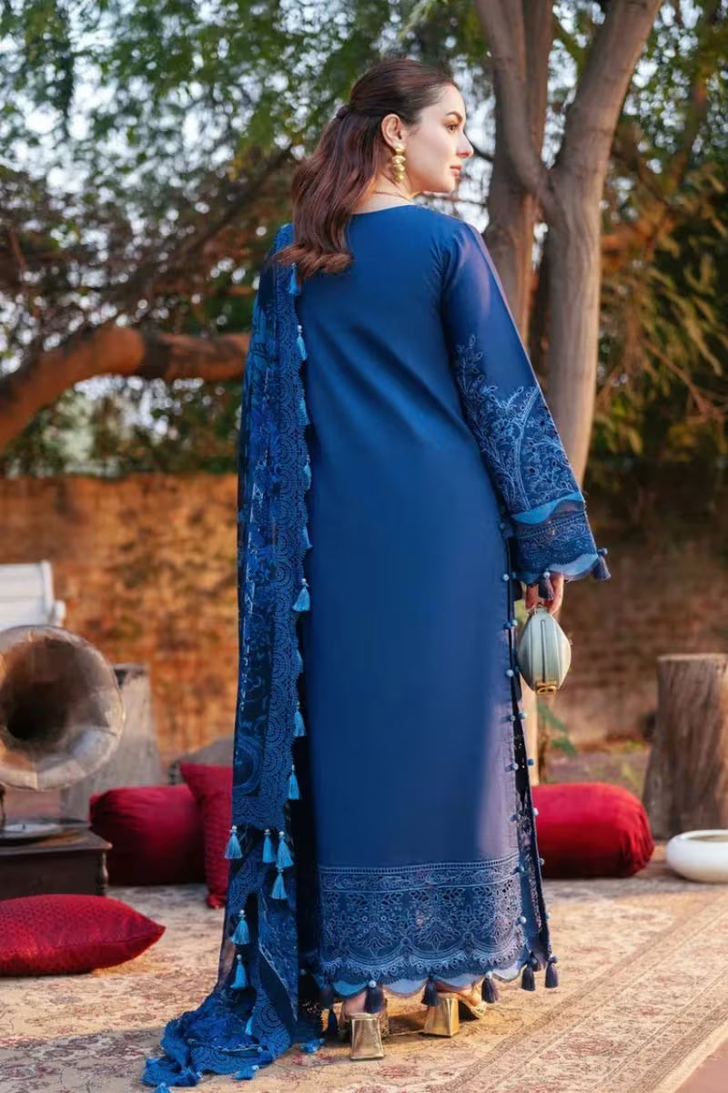 Jade Lawn Luxury Embroidered 3 Piece Dress - HS - 085