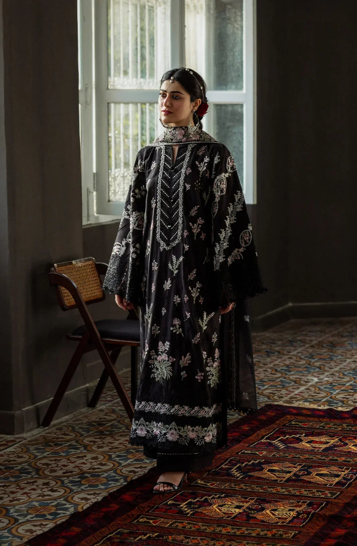 KAHF - 3PC Luxury Lawn Embroidered Suit - HS-050