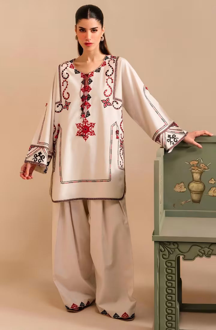 MEHR ELAN – Elegant Embroidered Shalwar Qameez – HS – 080