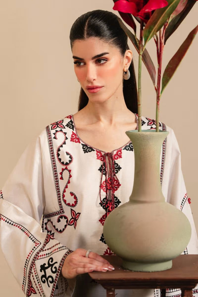 MEHR ELAN – Elegant Embroidered Shalwar Qameez – HS – 080