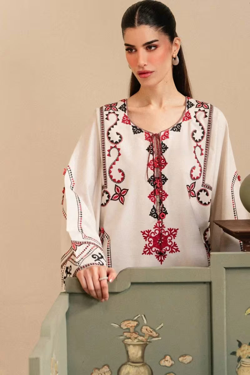 MEHR ELAN – Elegant Embroidered Shalwar Qameez – HS – 080