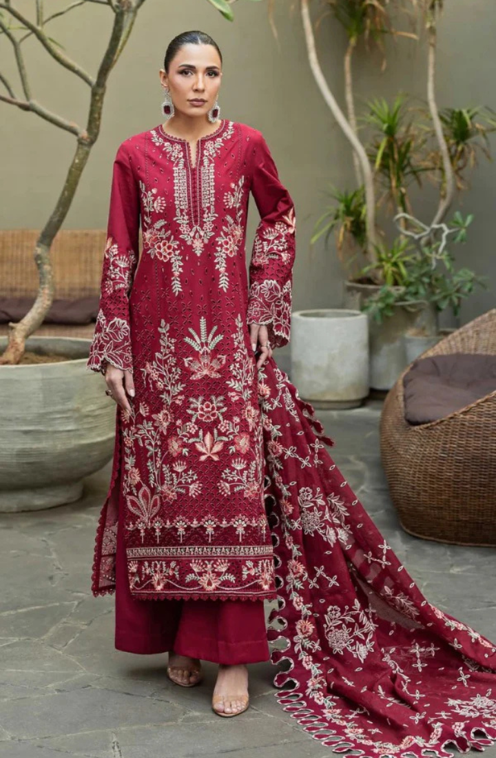 Maryvn – 3 Piece Embroidered Lawn – HS – 066