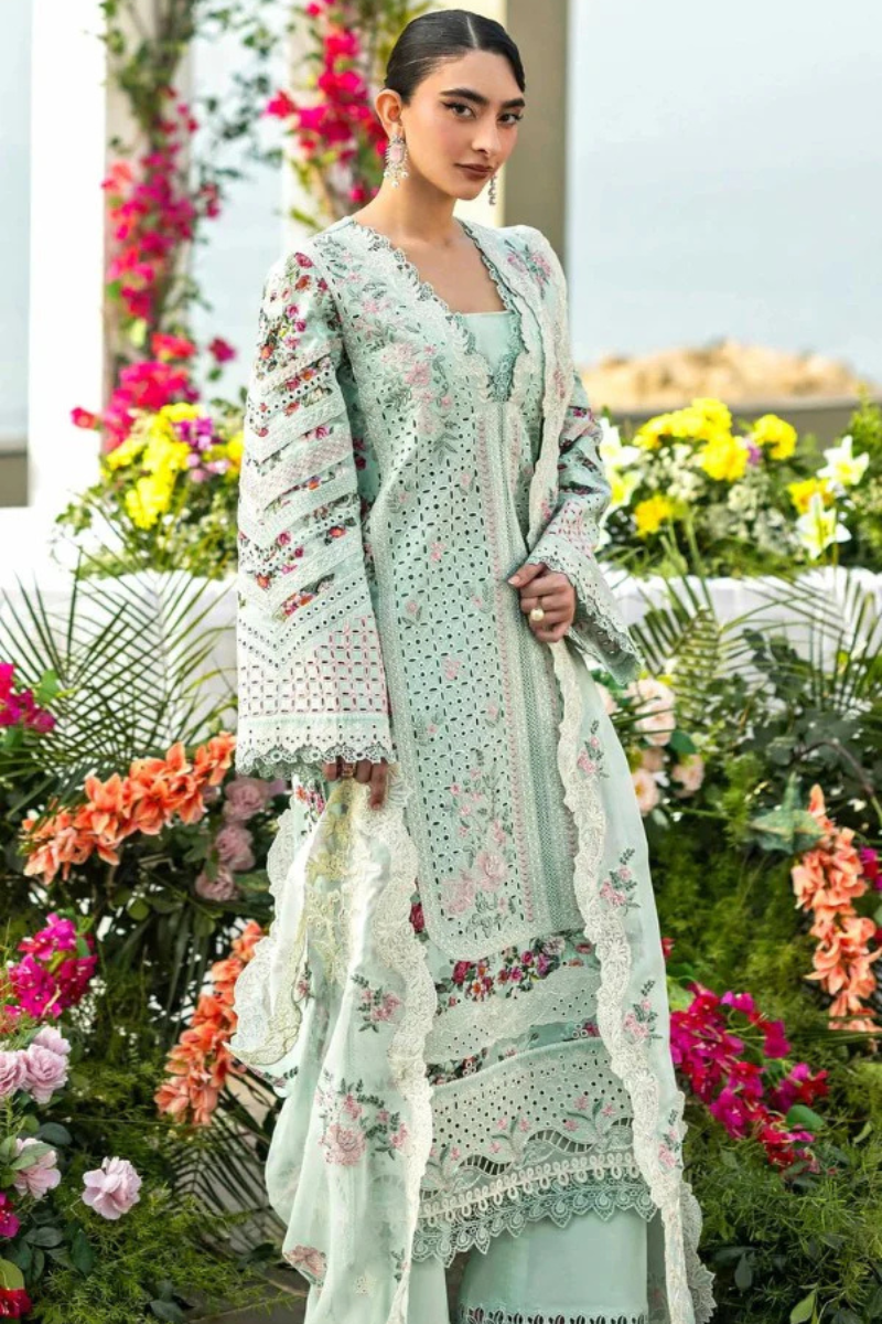 Merlina – 3 Piece Embroidered Lawn – HS – 064