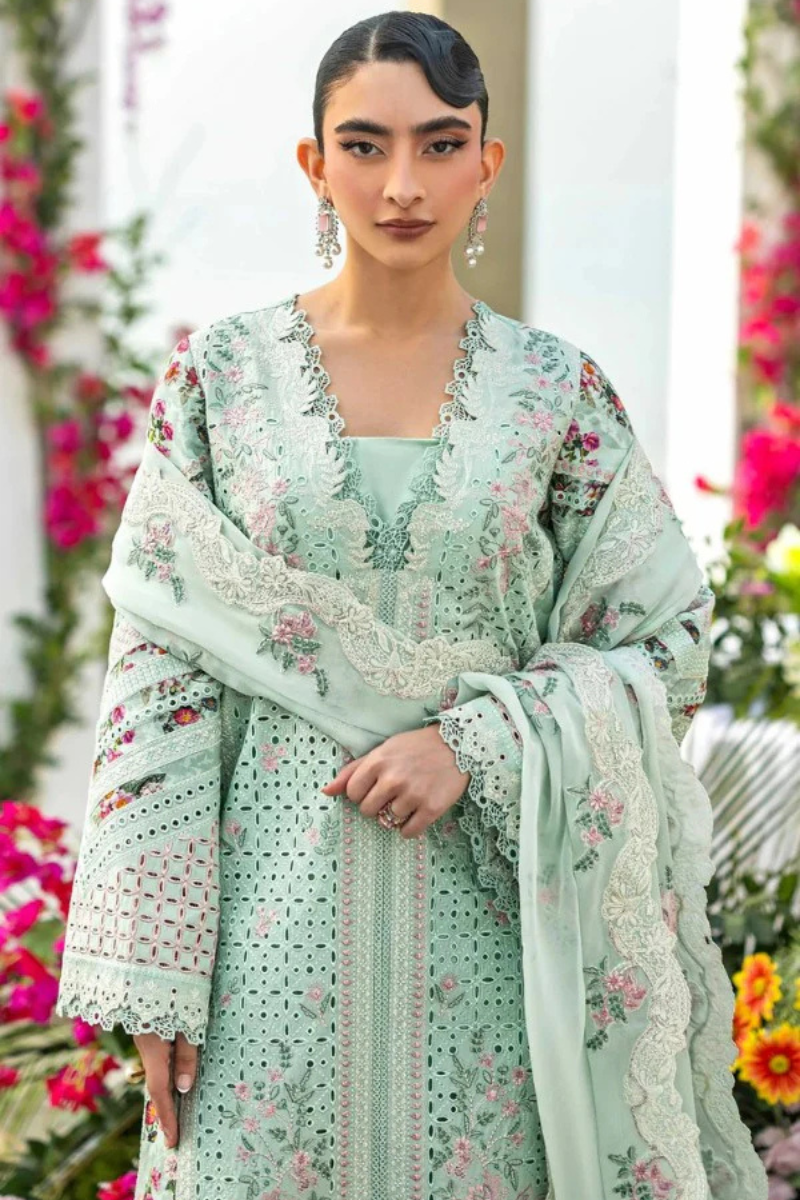 Merlina – 3 Piece Embroidered Lawn – HS – 064