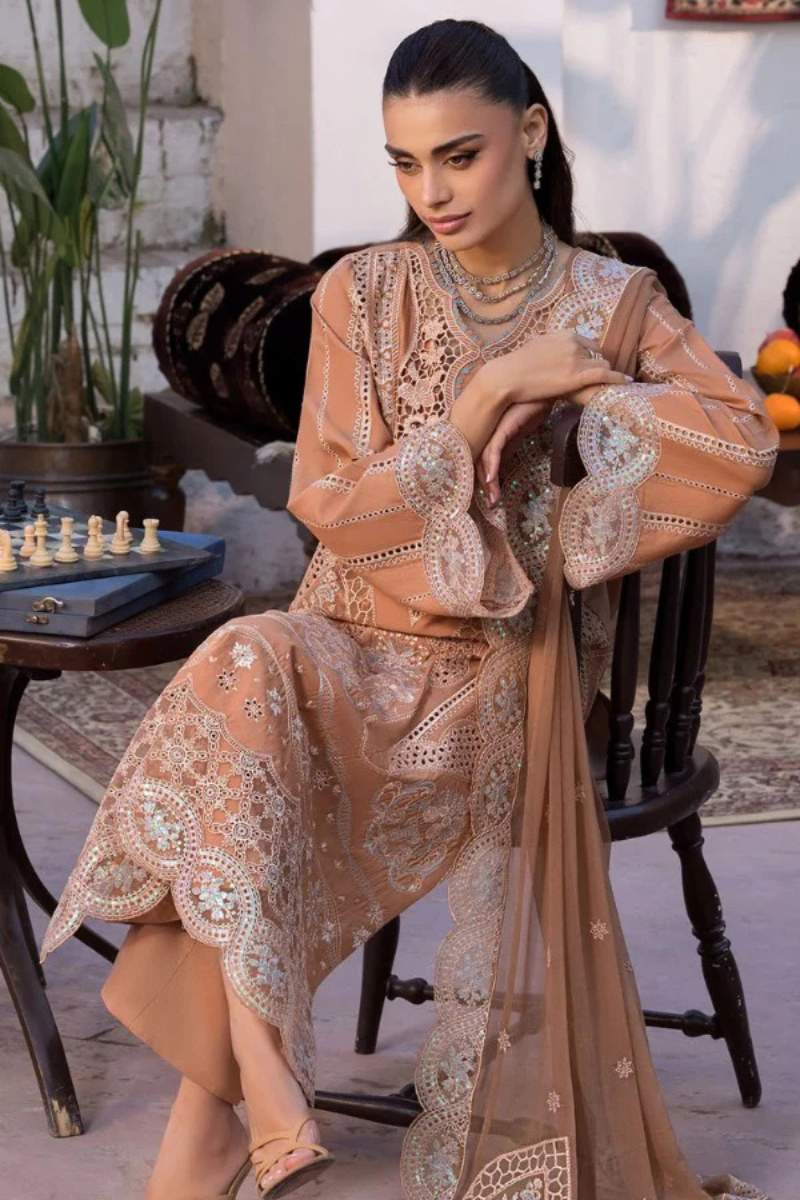 NEOMI – 3 Piece Embroidered Lawn – HS – 055