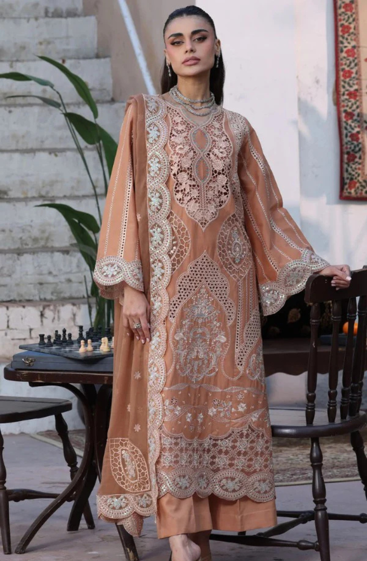 NEOMI – 3 Piece Embroidered Lawn – HS – 055