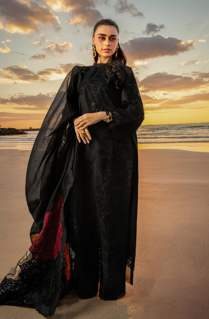 RANG RASIYA - 3PC Luxury Lawn Embroidered Suit - HS-047