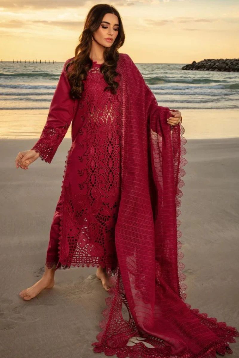 Rang Rasiya – 3 Piece Embroidered Lawn Suit – HS – 074