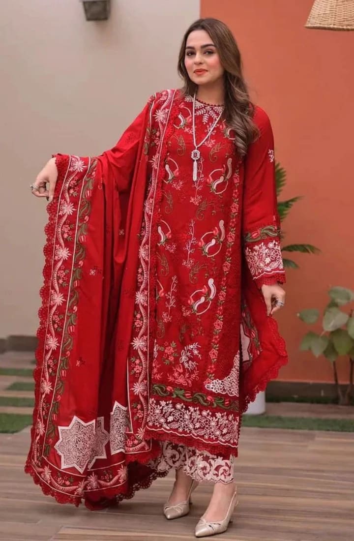 Ruby Grace – 3 Piece Embroidered Lawn – HS – 070