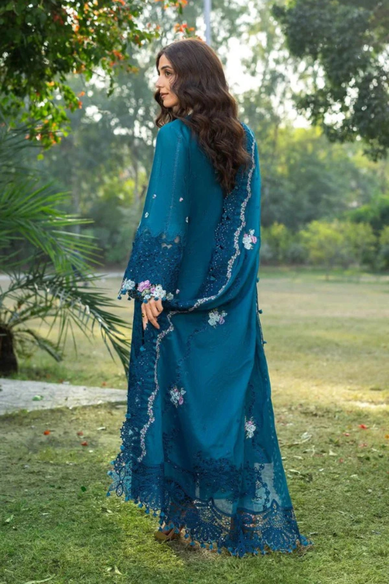 SAPPHIRE – 3 Piece Embroidered Lawn – HS – 067