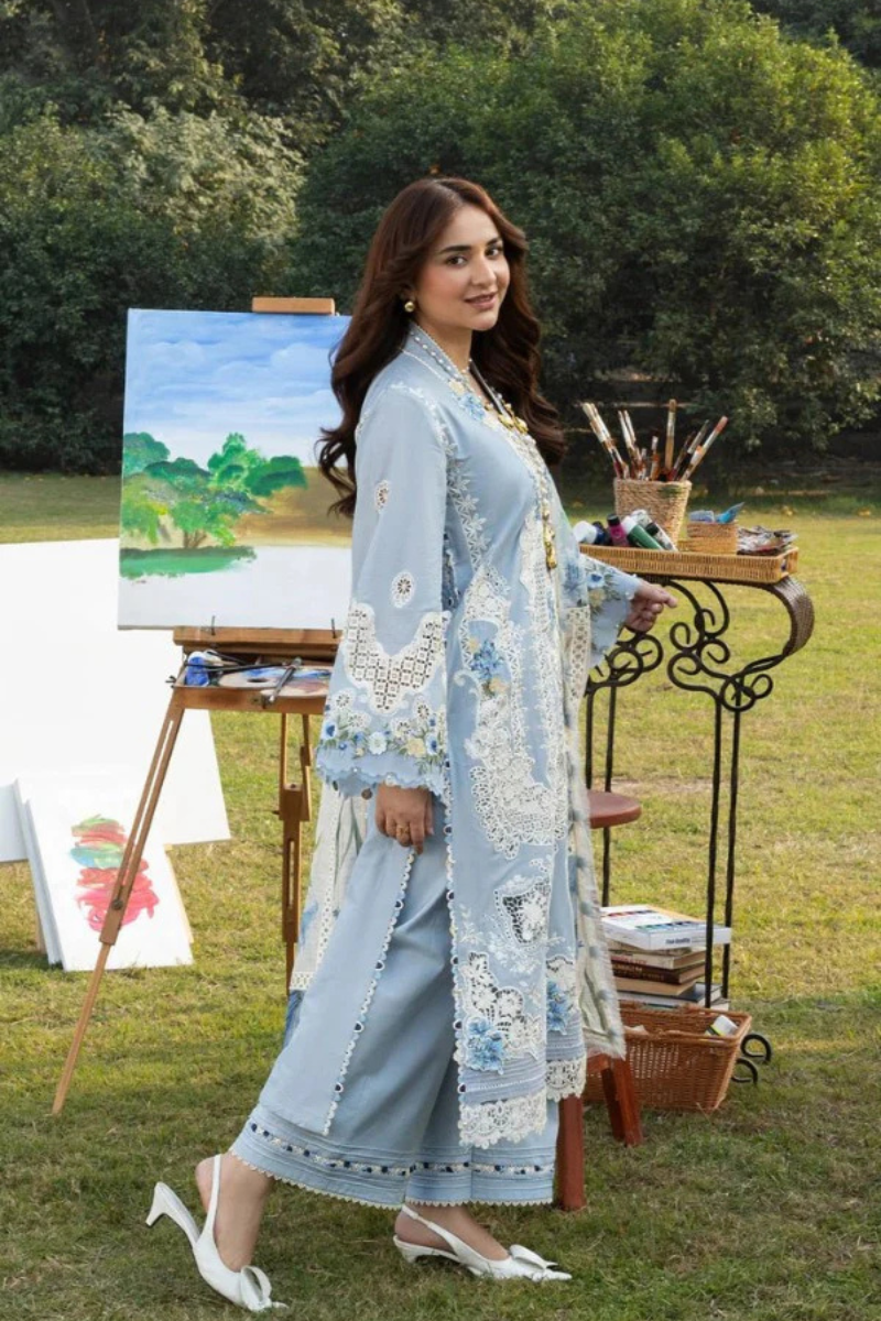 SERENITY – 3 Piece Embroidered Lawn – HS – 060