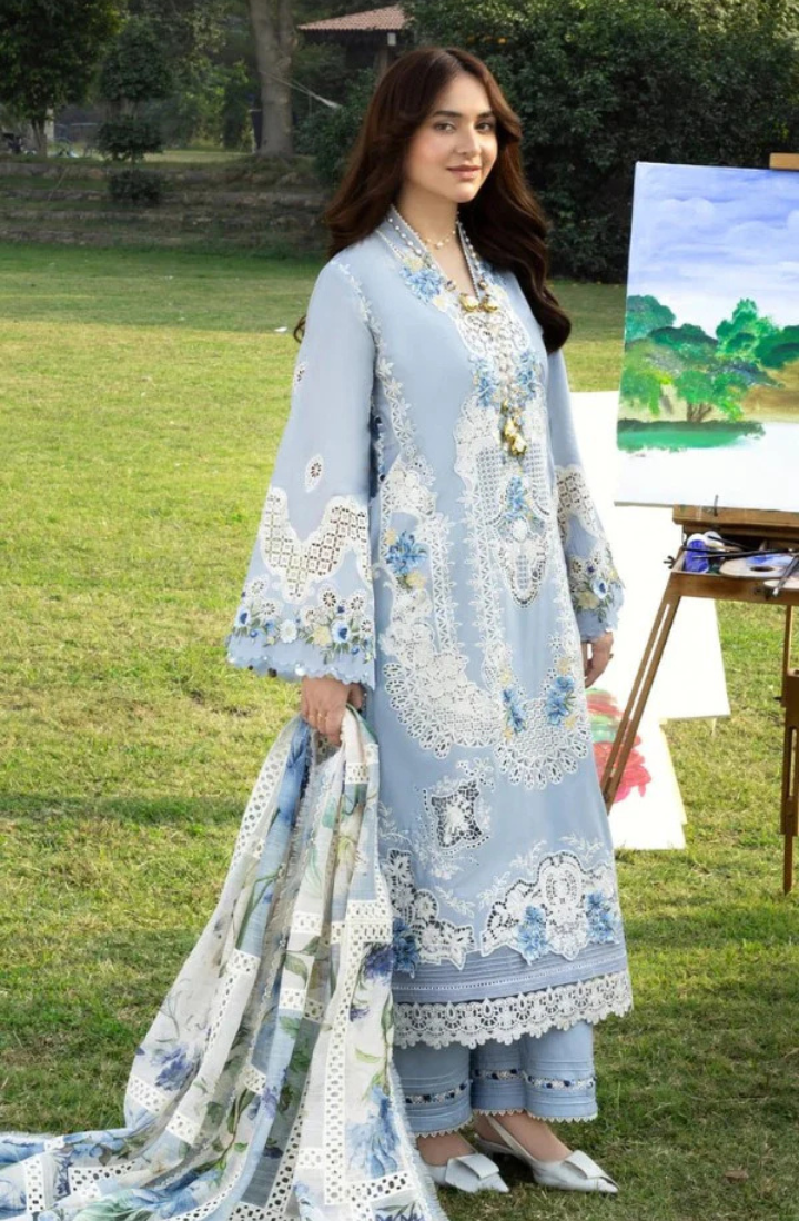 SERENITY – 3 Piece Embroidered Lawn – HS – 060