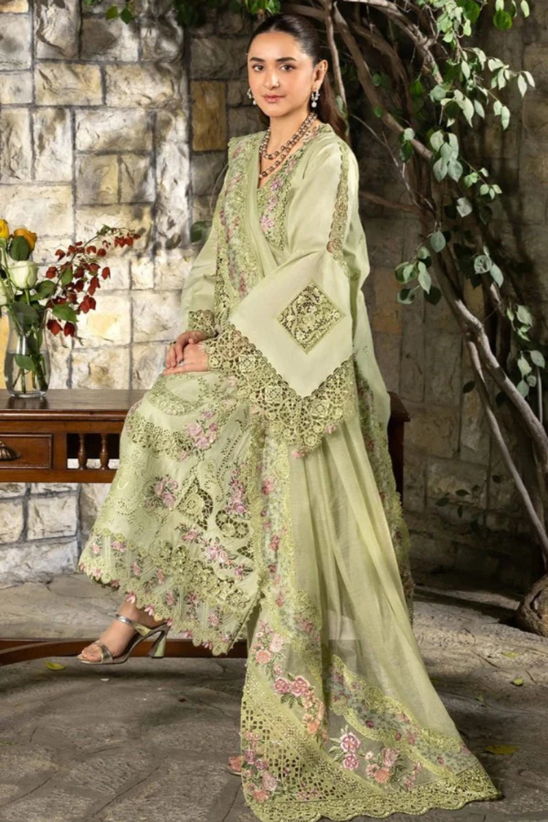 SPANISH MUSE – 3 Piece Embroidered Lawn – HS – 062