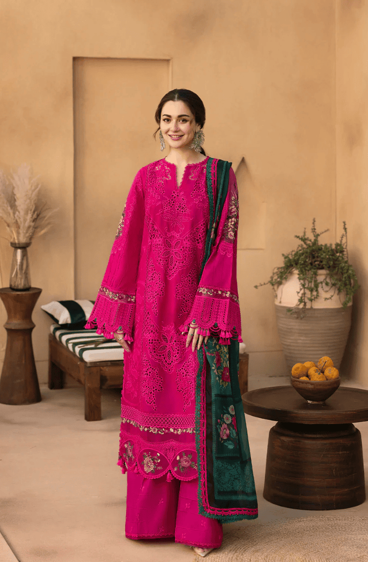 Saira Rizwan- 3PC Luxury Lawn Embroidered Suit - HS-013048