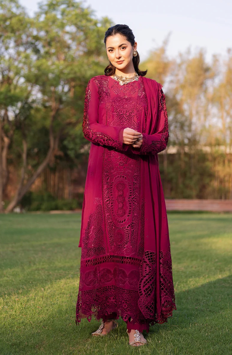 Manara Embroidered Dhanak Suits Unstitched 3 Piece - HS - 0104