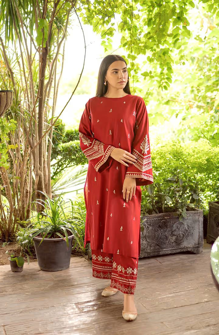 Urge ELKA Embroidered 2 Piece Lawn Dress- HS - 084