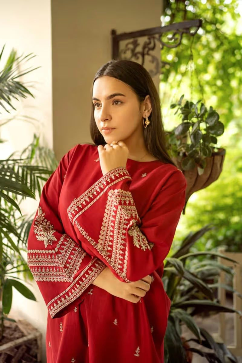 Urge ELKA Embroidered 2 Piece Lawn Dress- HS - 084