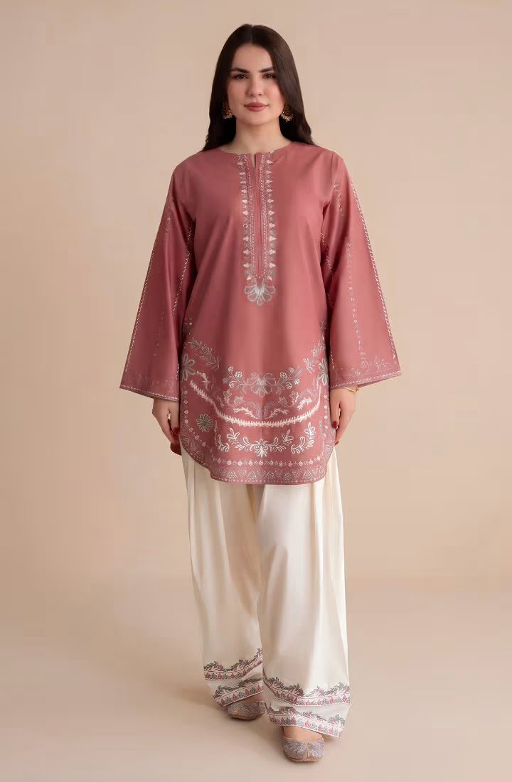 ZAARIF - 2 PC Embroidered Cotton Lawn Suit - HS - 077