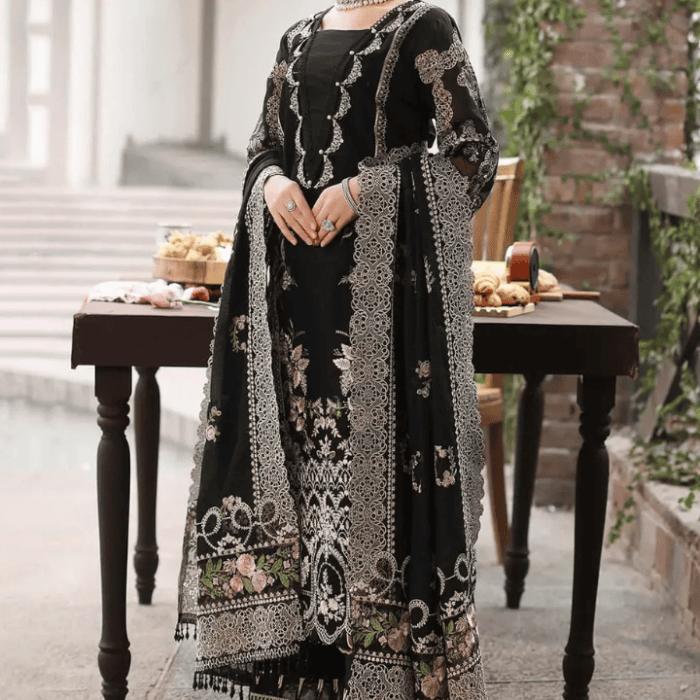 kahf 3pc luxury lawn embroidered suit usme 017004 (2)