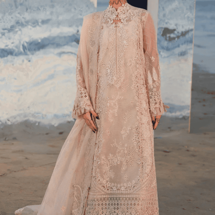 qalamkar 3pc luxury lawn embroidered suit usme 018025 (2)