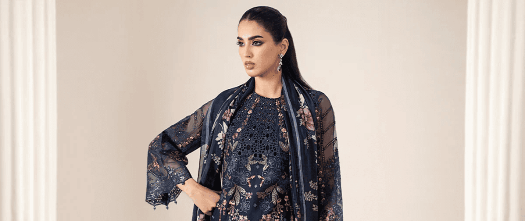 maria.b – 3pc luxury lawn by hummsafar